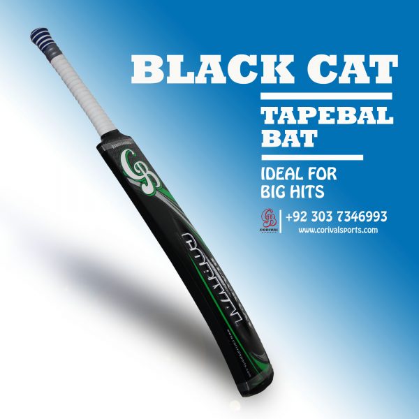 CB Black Cat Rawlakot Wood Tape Ball Cricket Bat ☑️Length: 35 inch ☑️Width : 4.4 inch ☑️Weight : 800 to 850 grams ☑️Double Pressed Wood ( Full combination for Smashing) ☑️Full Cane Handle Super comfortable Grip