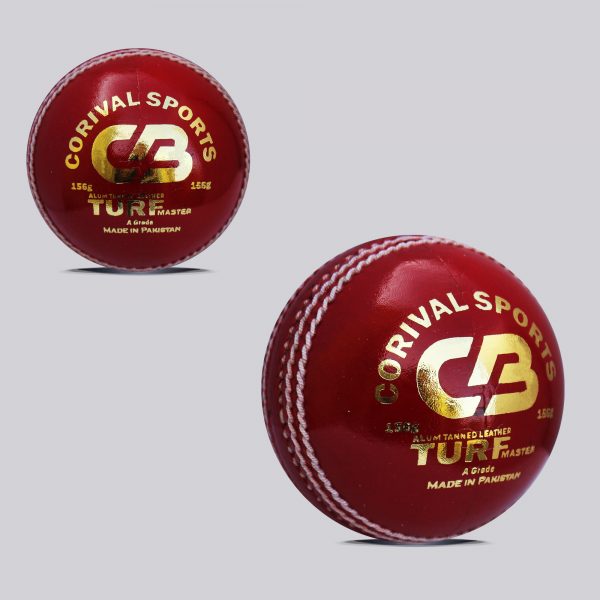 CB Turf Master Alum Tanned | Leather Ball for international Cricket 4 Pcs Leather Ball | Best Quality Cow Hide Natural cork wood center with 5 layers of cork / wool Available in White, Red, Pink and Orange Color Weight Available: 156gm, 142gm & 136gm Hand Stitched Ball Perfect For ODI Cricket  Call | Whatsapp | Inbox @ +92 303 7346993  Web : www.corivalsports.com Email: jawadzafar@corivalsports.com