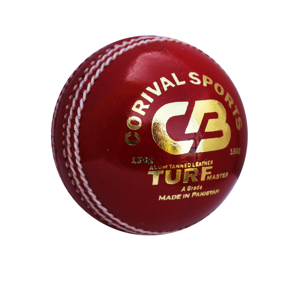 CB Turf Master Alum Tanned | Leather Ball for international Cricket 4 Pcs Leather Ball | Best Quality Cow Hide Natural cork wood center with 5 layers of cork / wool Available in White, Red, Pink and Orange Color Weight Available: 156gm, 142gm & 136gm Hand Stitched Ball Perfect For ODI Cricket  Call | Whatsapp | Inbox @ +92 303 7346993  Web : www.corivalsports.com Email: jawadzafar@corivalsports.com