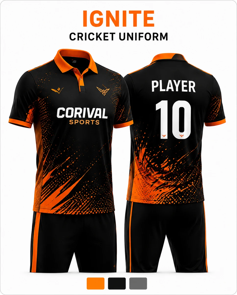 Ignite Cricket Uniform – Custom Team Kit | Corival Sports
