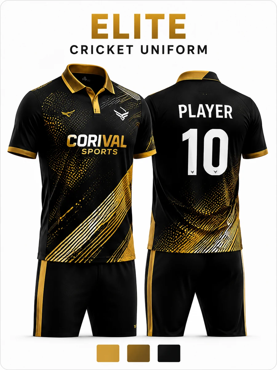 Elite Cricket Uniform – Custom Team Kit | Corival Sports