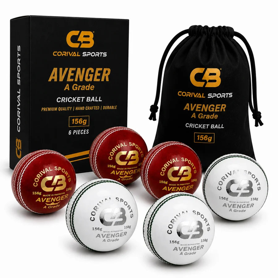 Premium Leather Cricket Ball from Sialkot Pakistan | Corival Sports