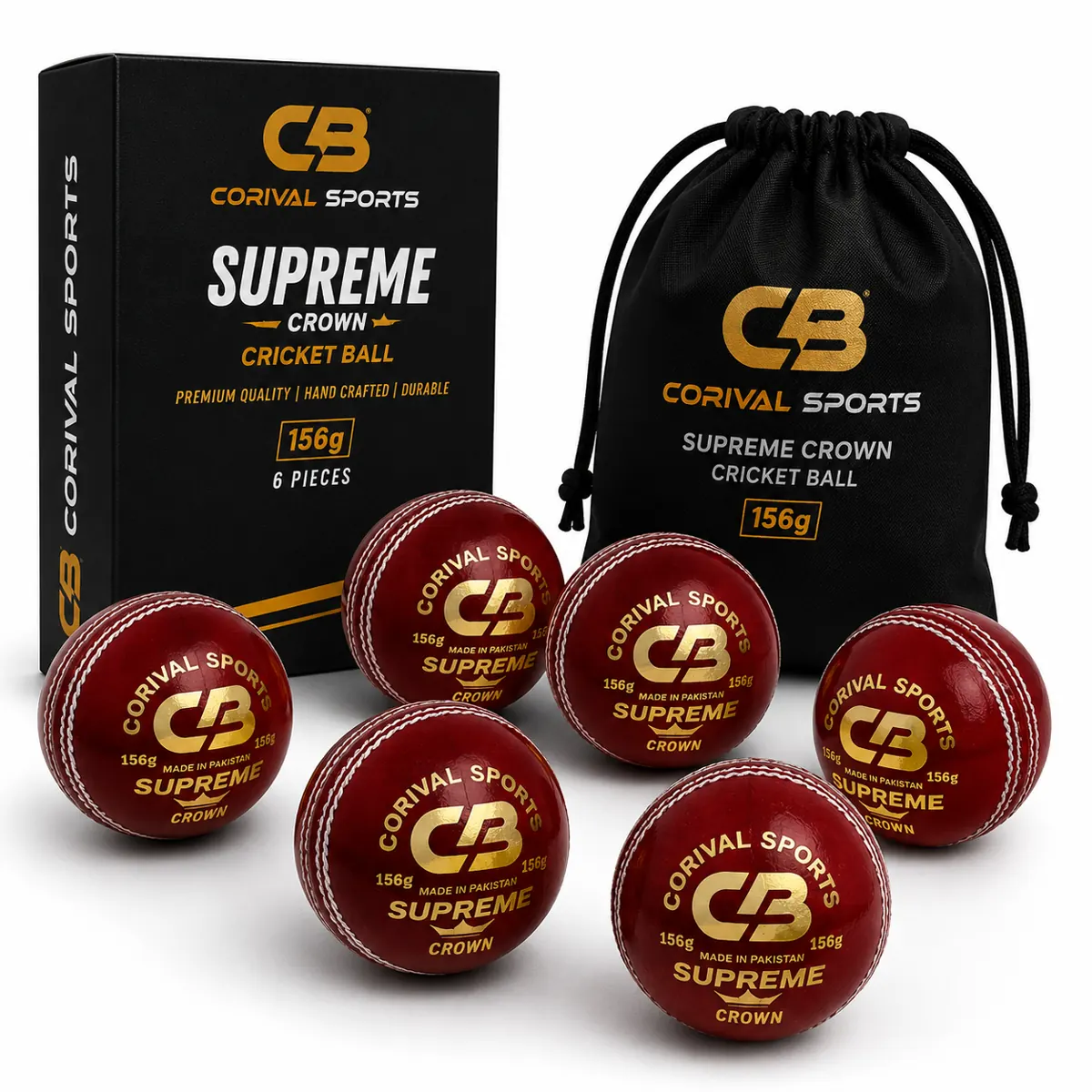 Premium Leather Cricket Ball